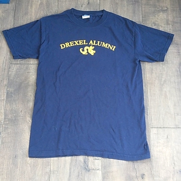 VTG Y2K DREXEL ALUMNI DRAGON COTTON BLEND TEE WOMANS S - Picture 1 of 4